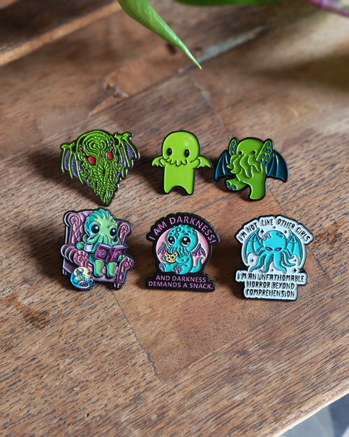 Pin's Émaillé Cthulhu - Collection Créatures Fantastiques & Lovecraftien coloré