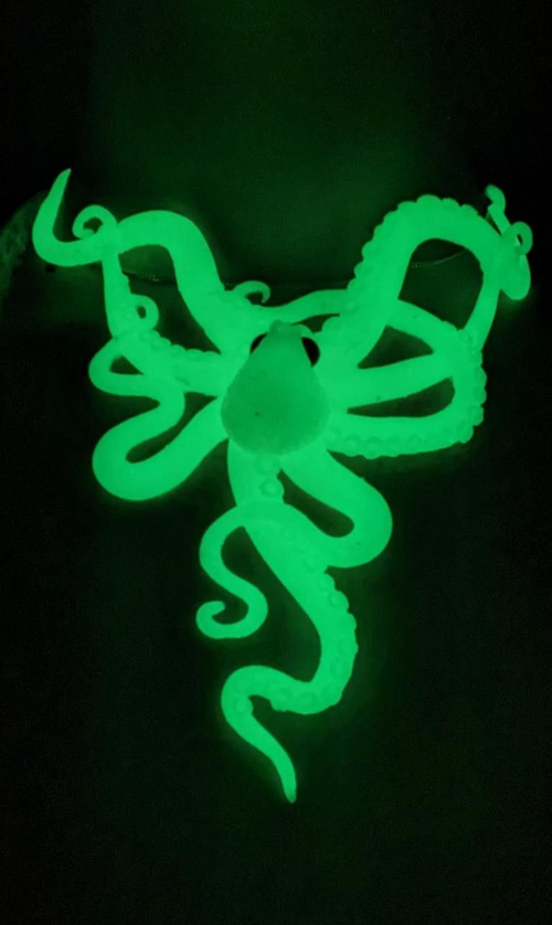 Collier silicone Phosphorescent mermaid