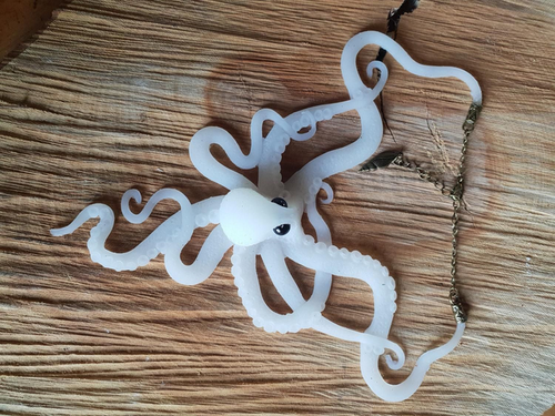 Collier silicone Phosphorescent mermaid