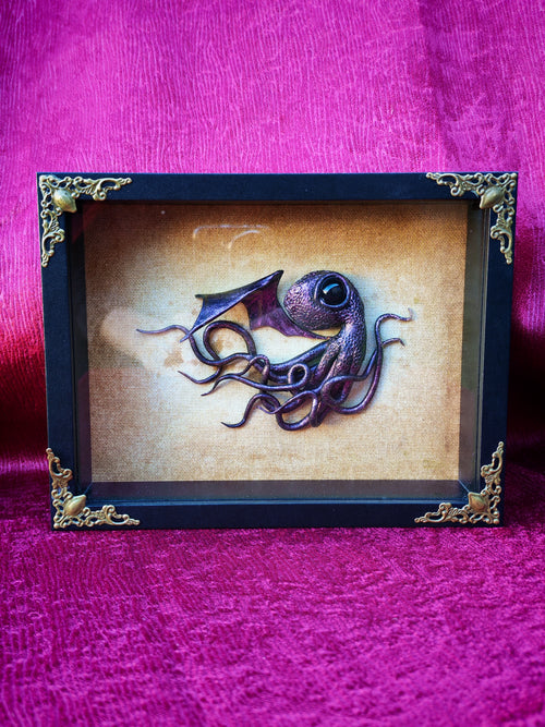 Cadre Moyen Cthulhu rose irisée